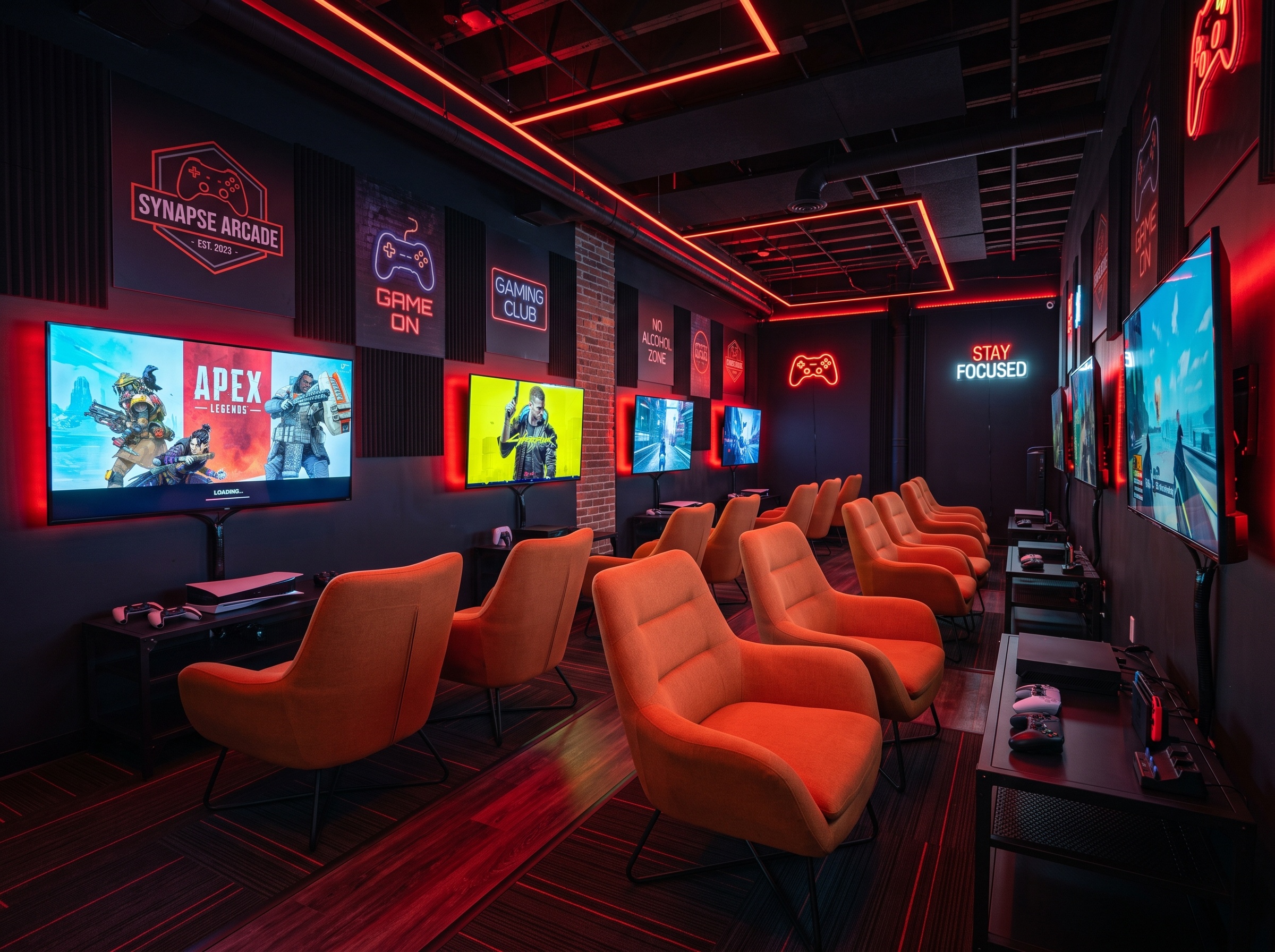 Lounge de consolas en CyberPlay VZLA