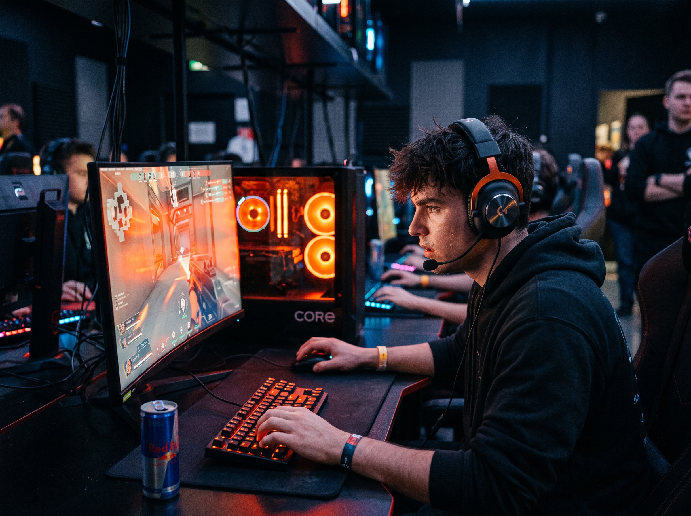 Retrato de un gamer en CyberPlay VZLA